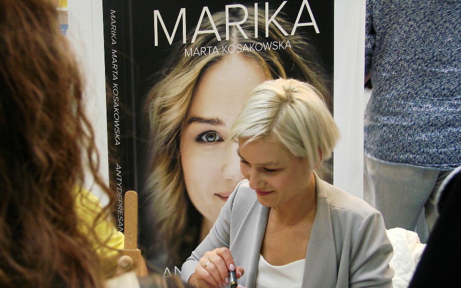 Marika na targach książki w Krakowie